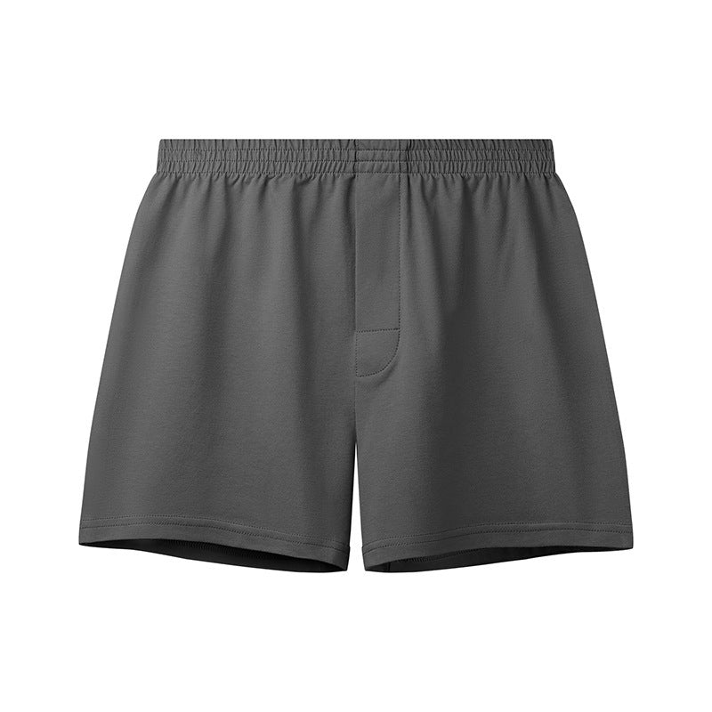Loose-Fitting Loungewear Men’s Cotton Underwear – Breathable Mid-Waist Boxers