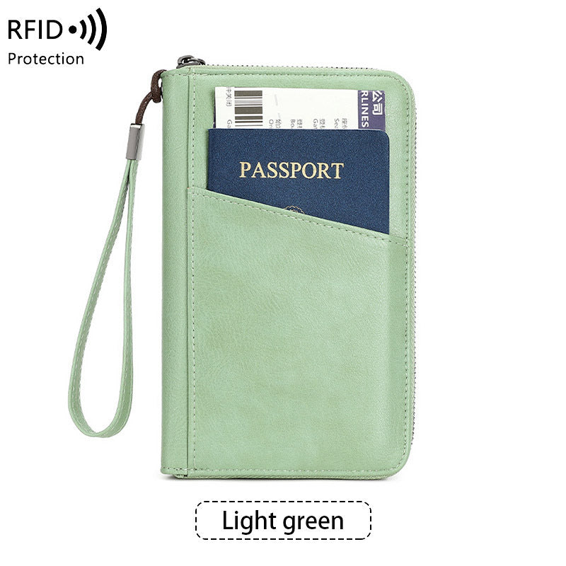 Fashion Versatile Passport Wallet – Waterproof Anti-theft Travel Document Holder