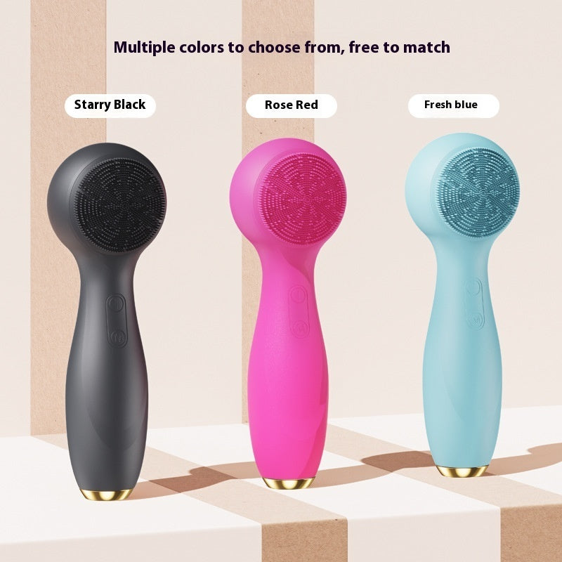 Hot & Cold Facial Cleanser – Red & Blue Light Therapy Electric Face Cleaning Device