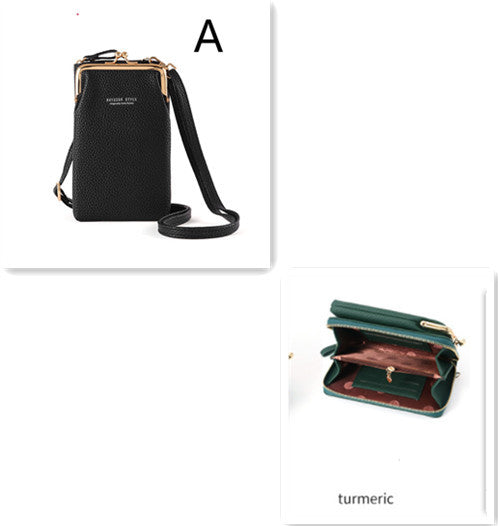 Fashion Lychee Pattern PU Leather Women’s Shoulder Bag – Korean Style Crossbody Handbag