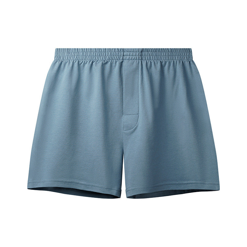 Loose-Fitting Loungewear Men’s Cotton Underwear – Breathable Mid-Waist Boxers