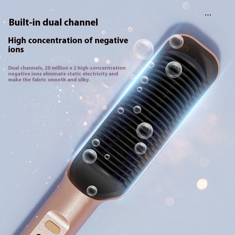Negative Ion Straight Comb – LCD Hair Straightener Does Not Hurt Hair