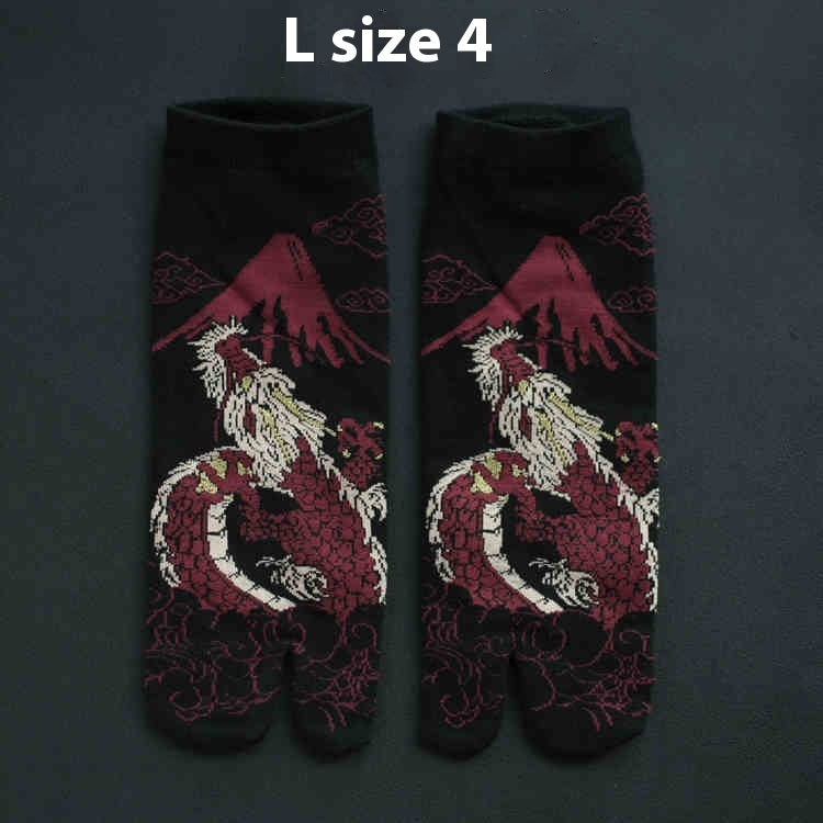 Unisex Cotton Two-Finger Socks – Comfortable Split Toe Couple Ankle Socks