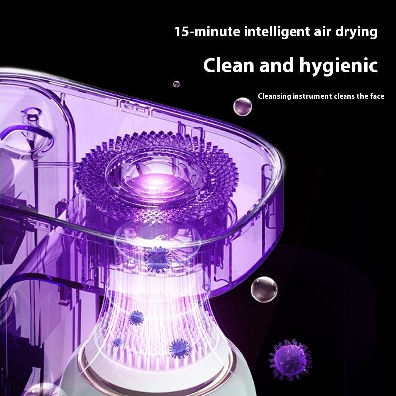 Electric Silicone Facial Cleanser – Ultrasonic Vibration Face Washing Beauty Instrument