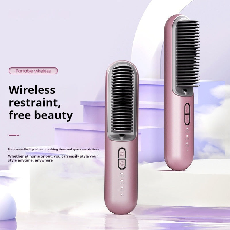Wireless Portable Straight Comb with 60 Million Anion Hair Care