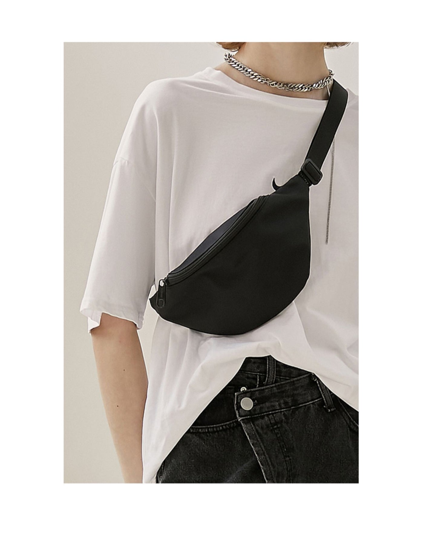 Men’s Trendy Nylon Crossbody Shoulder Bag – Street Style Small Travel Sling