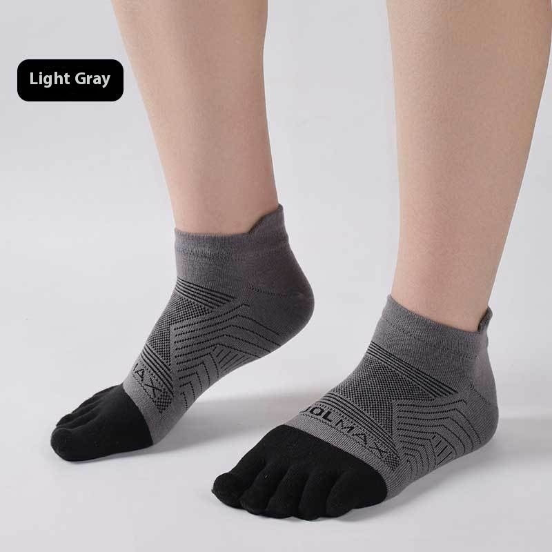 Men’s Sports Marathon Toe Socks – CoolMax Quick-Dry Breathable Running Socks