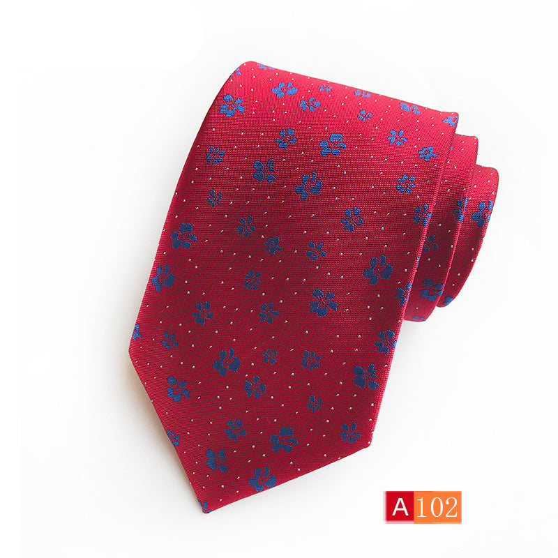 Men’s Polyester Jacquard Bow Tie – Casual & Formal Flower Pattern Arrow Style