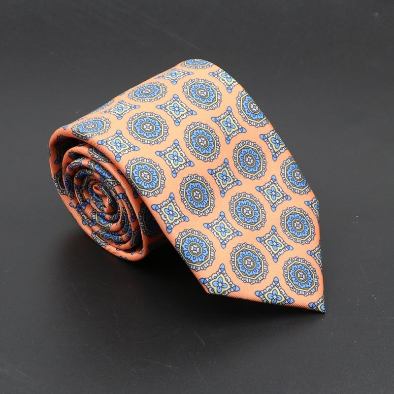 Super Soft Bohemian Silk Tie – Men’s Fashion 75mm Necktie