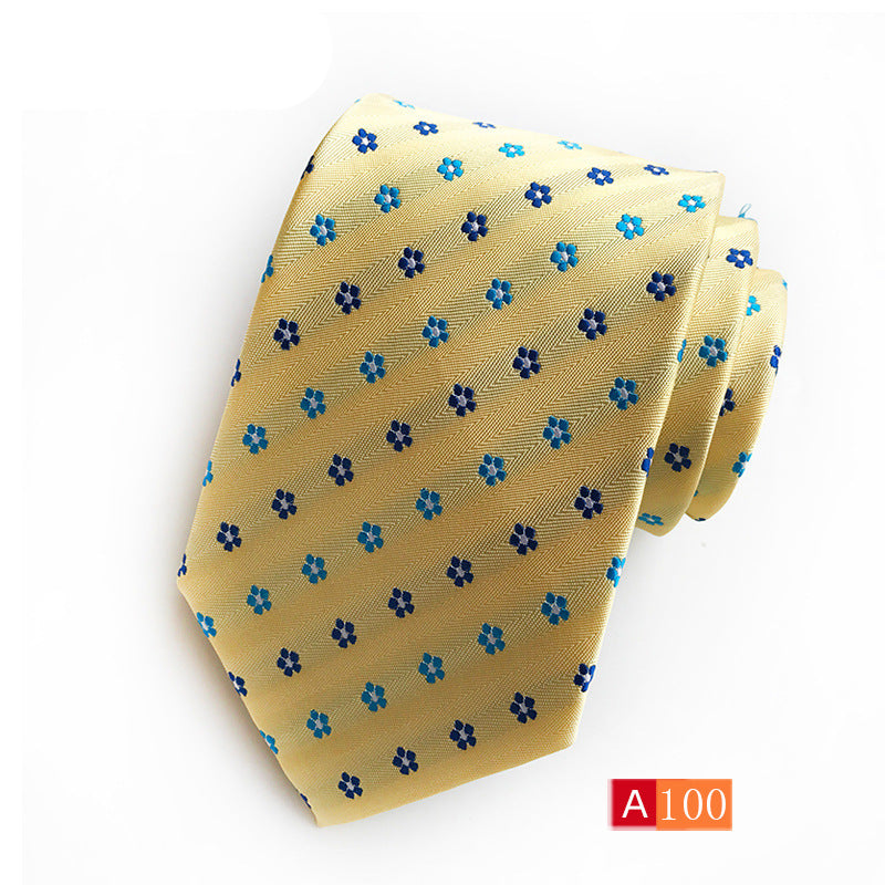 Men’s Polyester Jacquard Bow Tie – Casual & Formal Flower Pattern Arrow Style