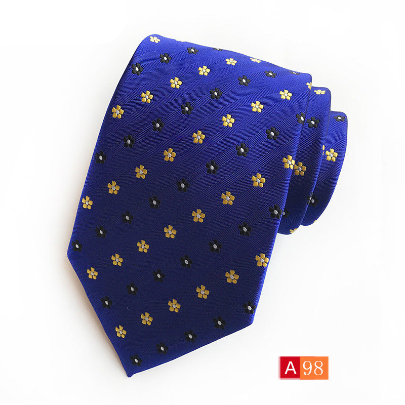 Men’s Polyester Jacquard Bow Tie – Casual & Formal Flower Pattern Arrow Style