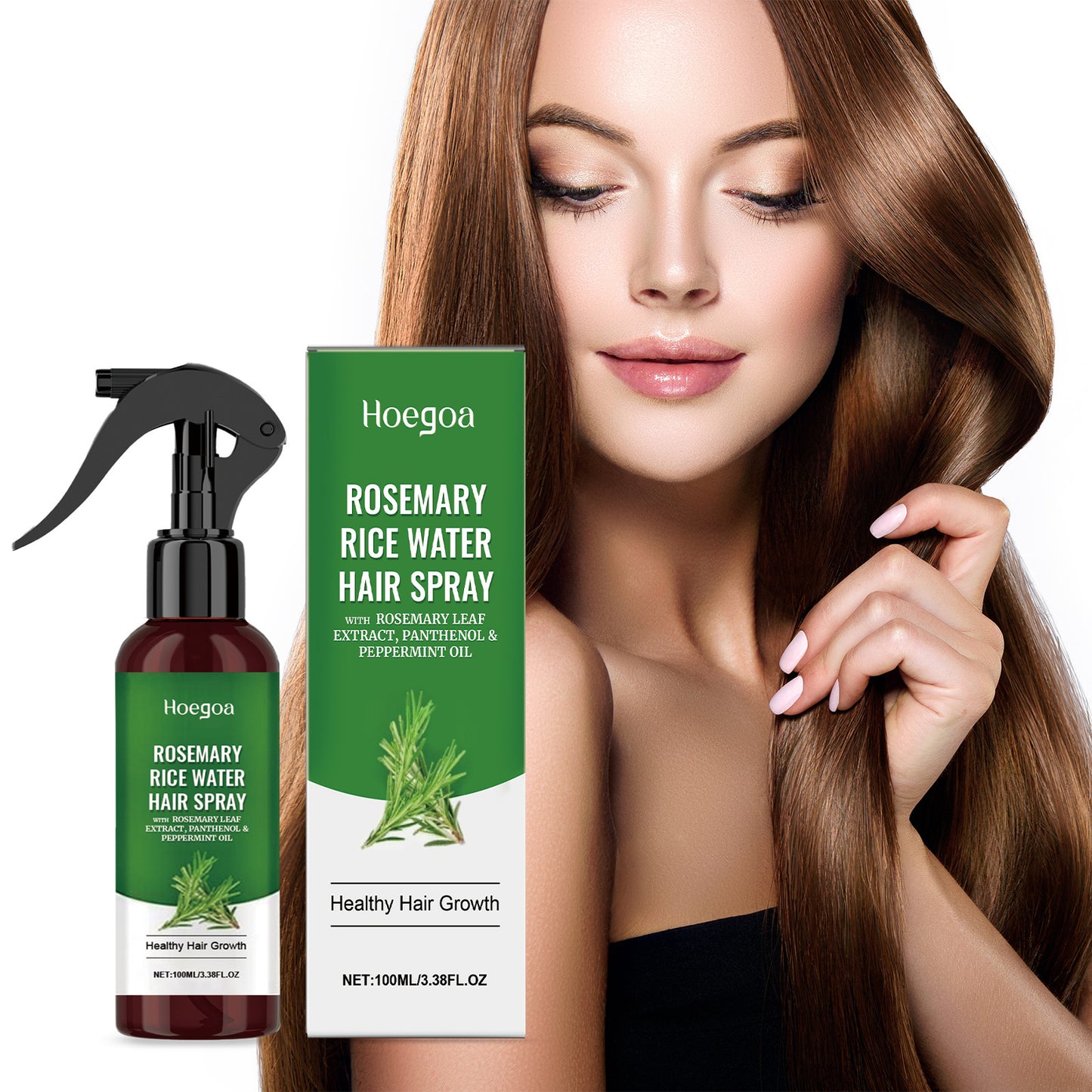 Rosemary Hair Care Spray – 100ml Hydrating & Nourishing Mist for Dry, Frizzy Hair