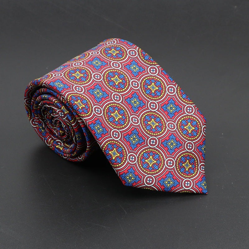 Super Soft Bohemian Silk Tie – Men’s Fashion 75mm Necktie