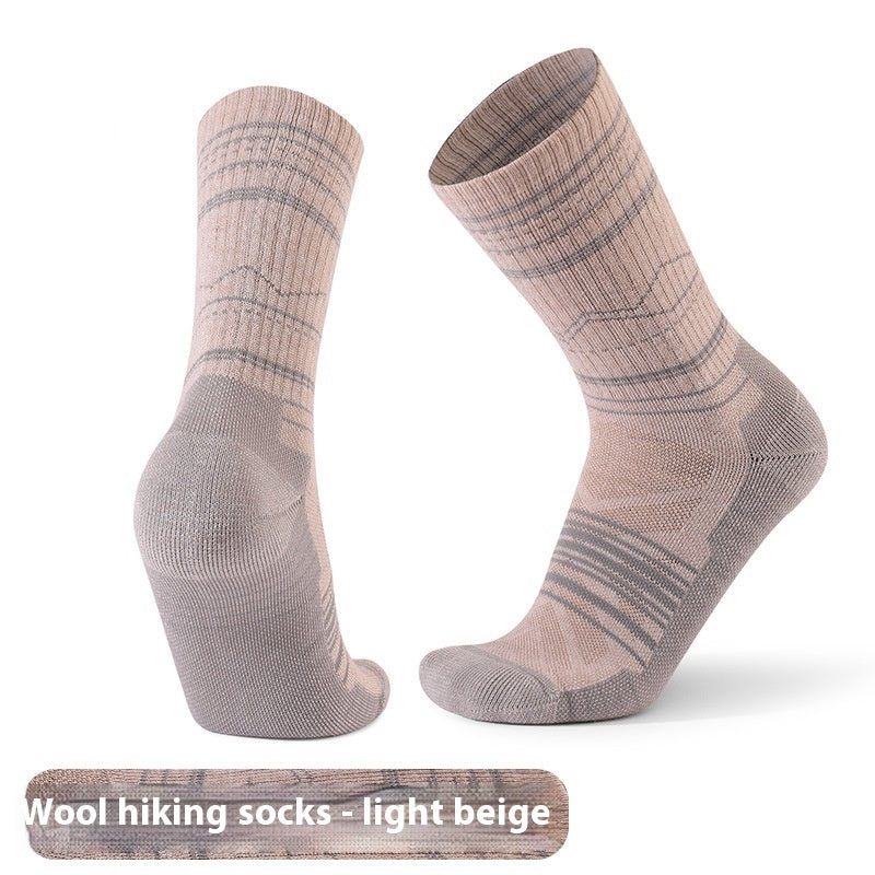 Unisex Wool Knee-High Sports Socks – Warm, Breathable & Anti-Slip Skiing Socks