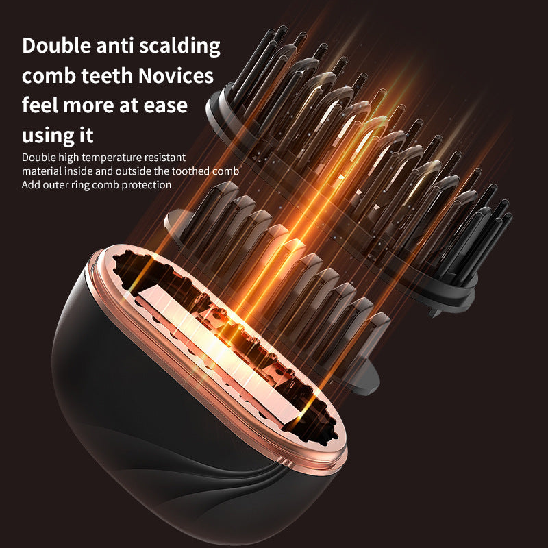 Lazy Wireless Hair Straightener & Curler Comb – Dual-Purpose Portable Styling Tool