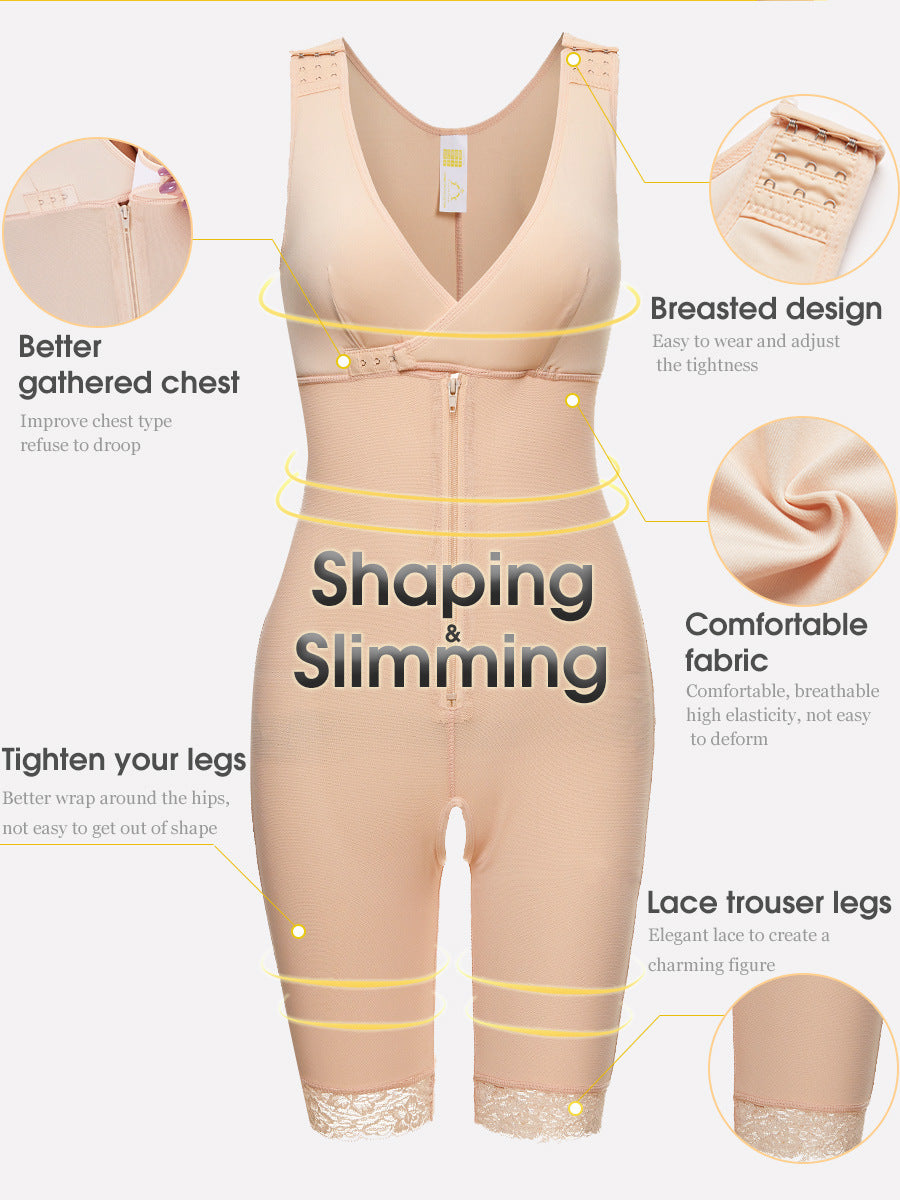 Plus Size Women’s Shapewear – Waist Trainer Body Shaper with Tummy Control & Hip Lift