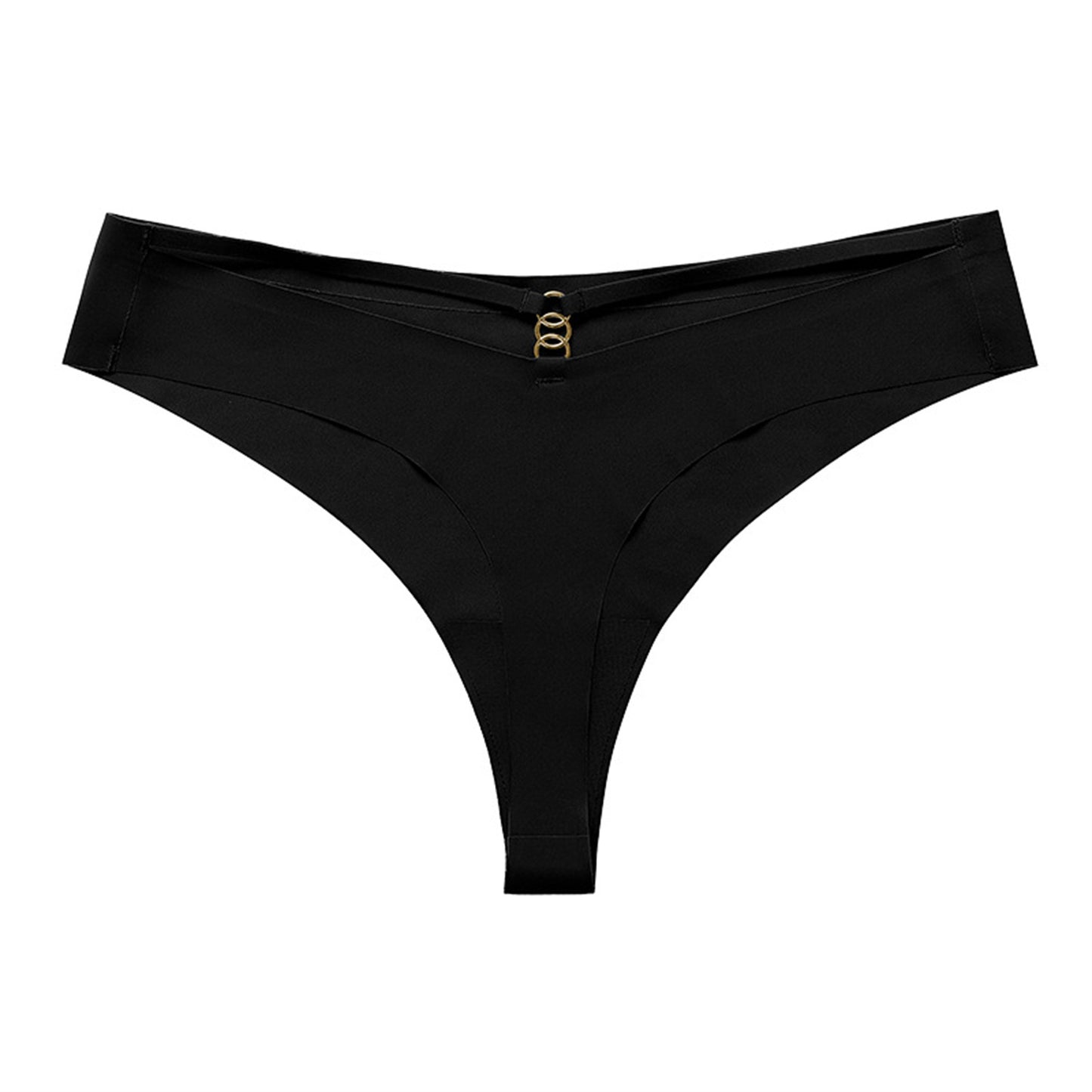 6PCS Women’s Seamless Ice Silk G-String Thong Set – Sexy Low-Waist Hollow Out T-Back Underwear