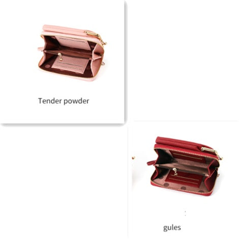 Fashion Lychee Pattern PU Leather Women’s Shoulder Bag – Korean Style Crossbody Handbag