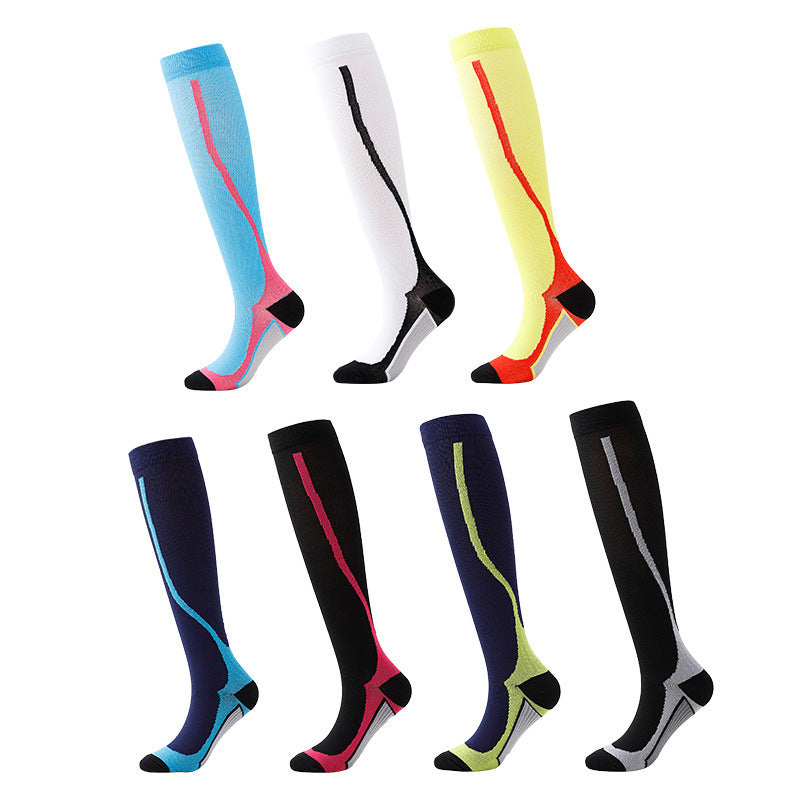 Men & Women Sports Compression Socks – High-Cylinder Riding & Leisure Support Stockings