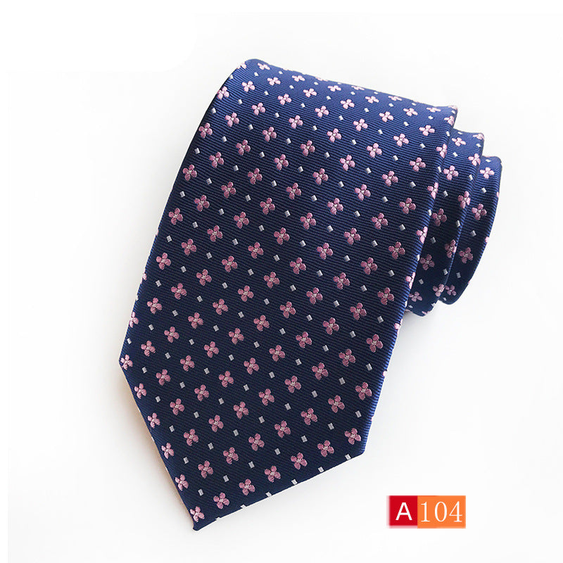 Men’s Polyester Jacquard Bow Tie – Casual & Formal Flower Pattern Arrow Style