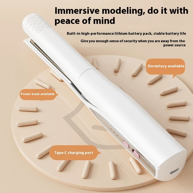 Radio Splint Portable Hair Straightener – USB Charging Wireless Styling Tool