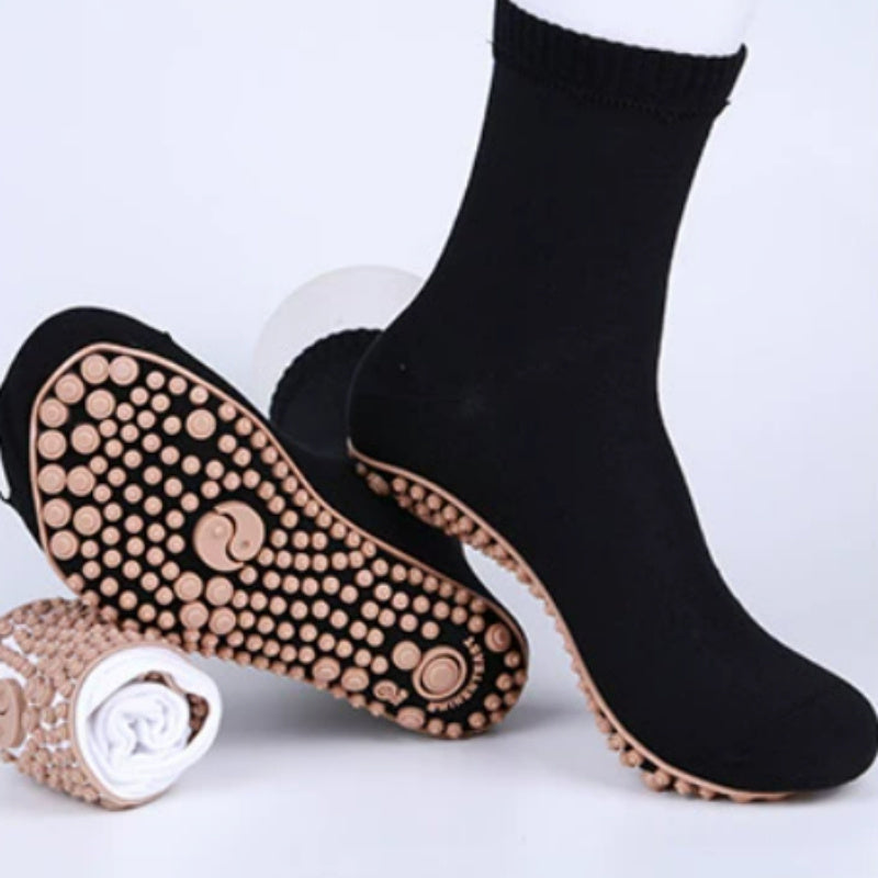 Combed Cotton Acupoint Massage Socks – Reflexology Health Care Acupressure Socks