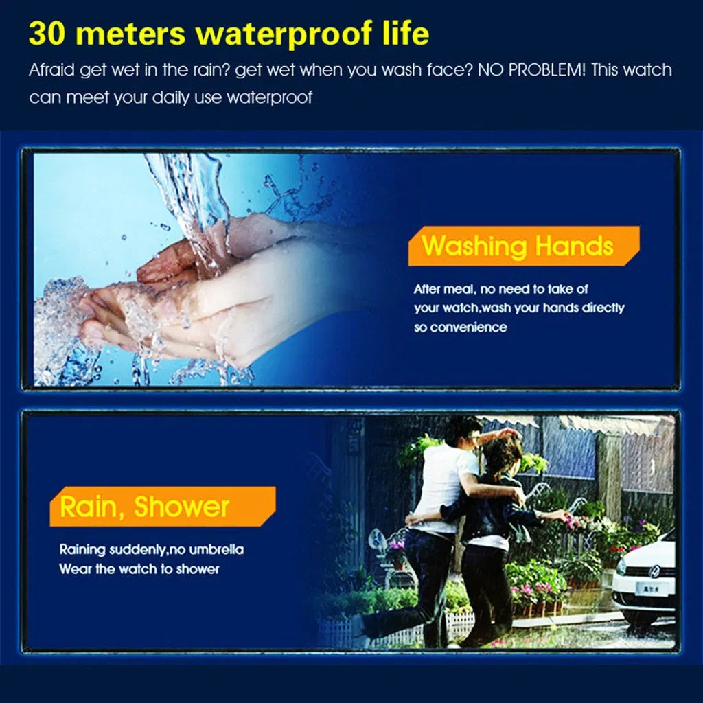 Waterproof Digital Sports Watch – Military Tactical LED Backlight Wristwatch for Men