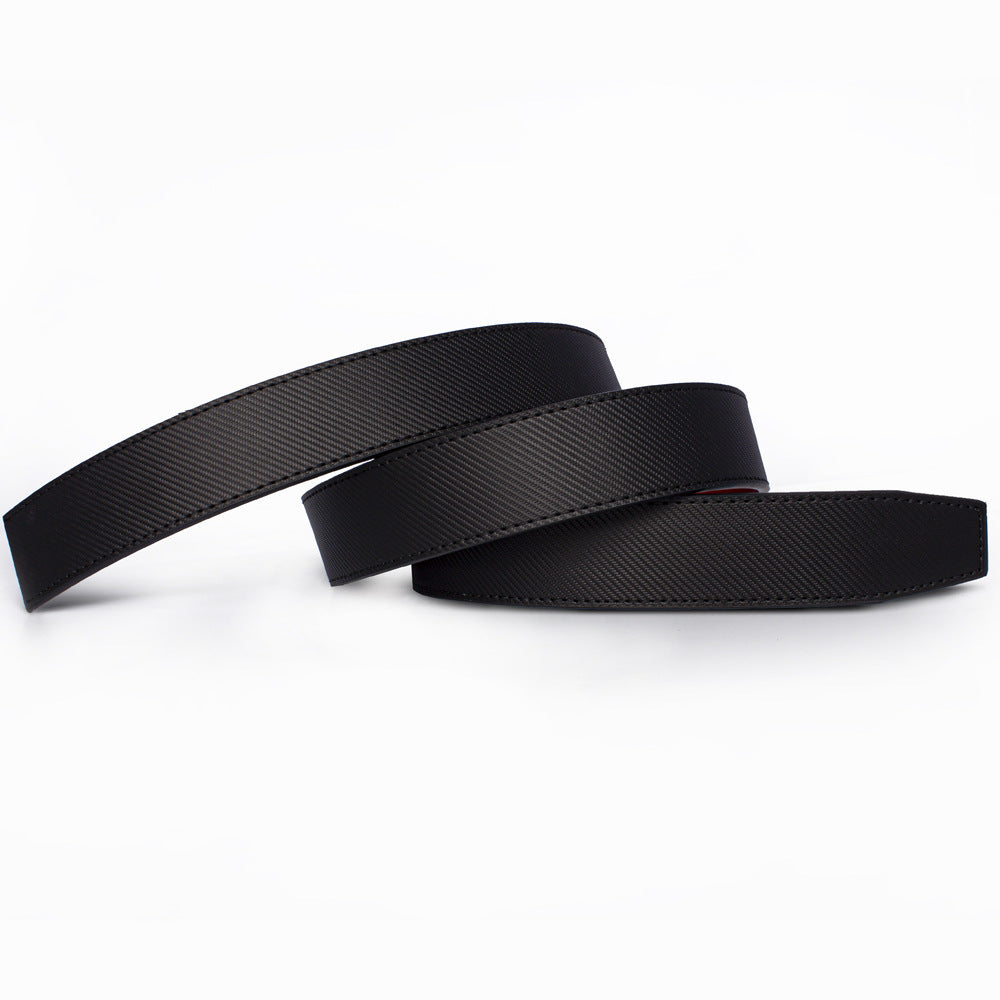 Men’s Genuine Leather Belt – Automatic Alloy Buckle Business & Casual
