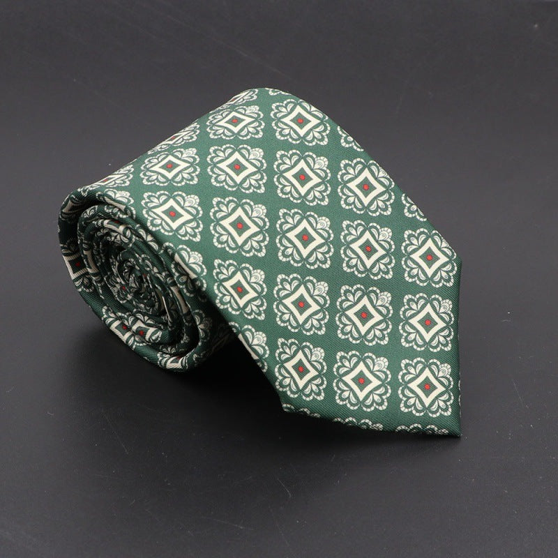 Super Soft Bohemian Silk Tie – Men’s Fashion 75mm Necktie