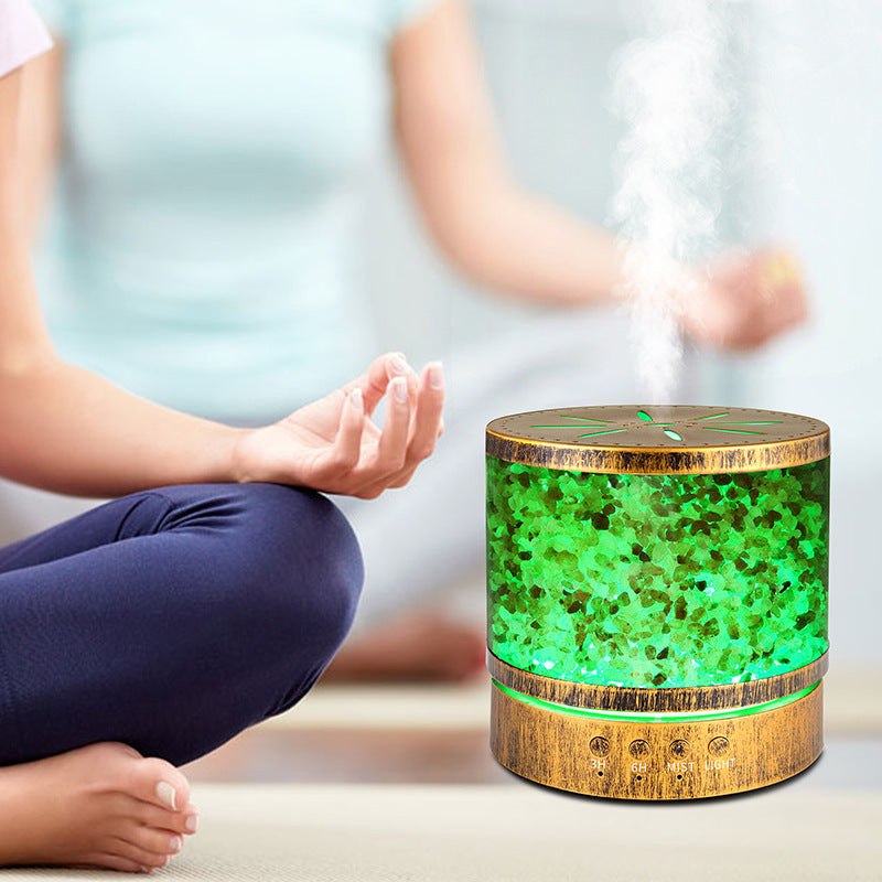 400mL Metal Essential Oil Diffuser – Large Capacity Aromatherapy Humidifier with Timer & Ancient Copper Design