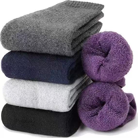 Cold-Proof Warm Wool Socks – Unisex Thickened Cashmere Tube Socks for Winter