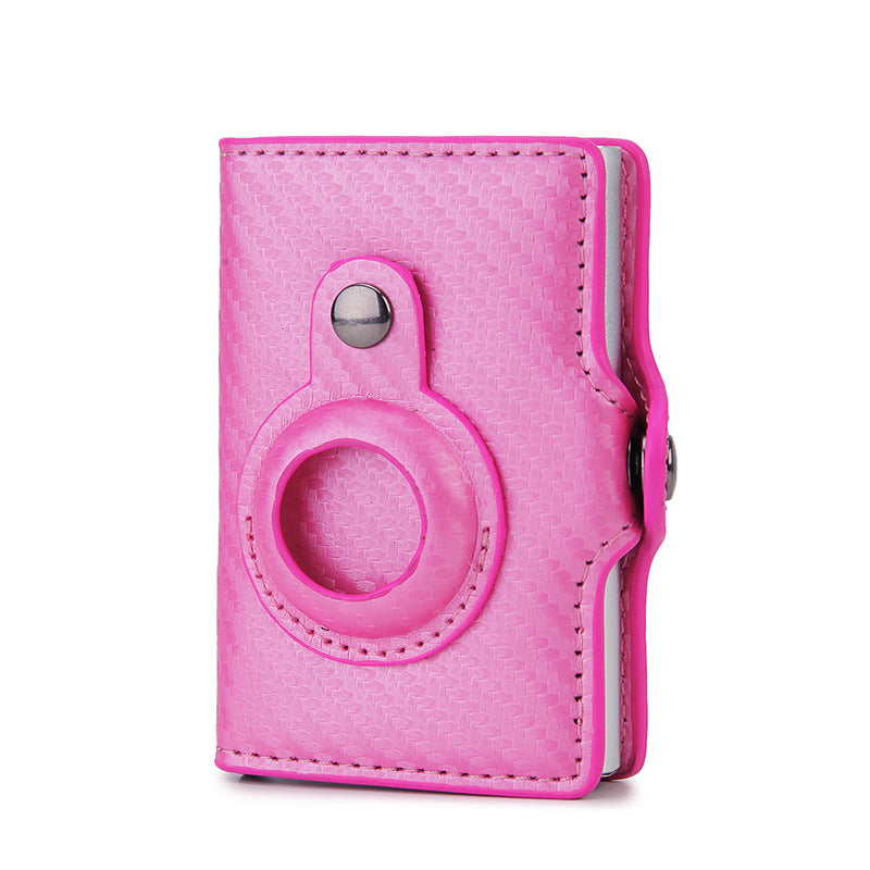 Multifunctional Airtag Wallet – Men’s Short PU Leather Card Holder with RFID & Zipper Pocket
