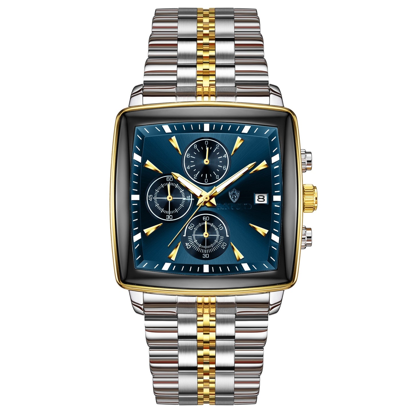 Men’s Multi-functional Quartz Watch – Luminous, Waterproof, Stainless Steel Business Wristwatch