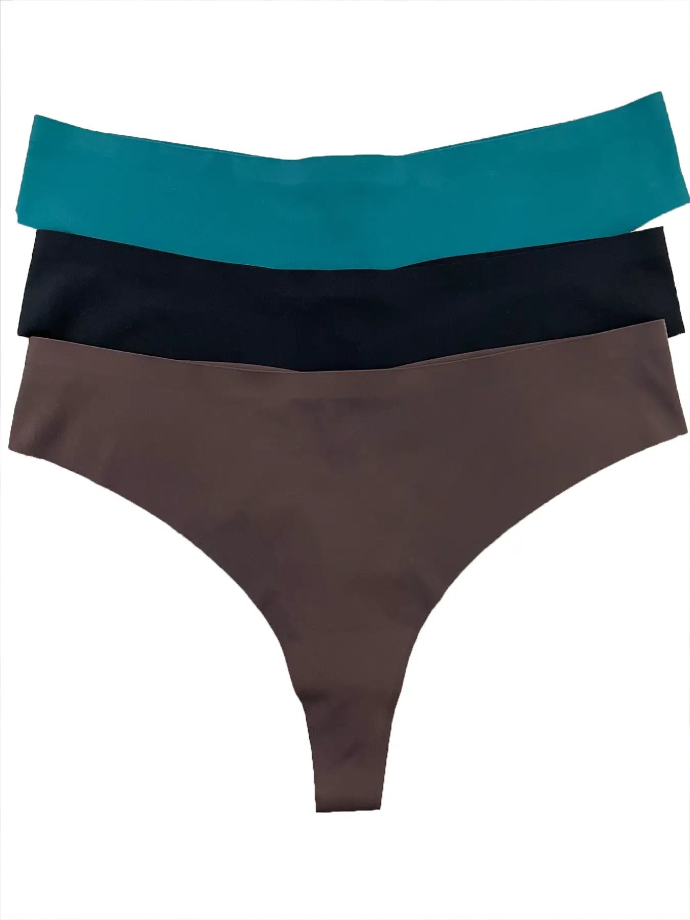 6PCS Women’s Seamless Ice Silk G-String Thong Set – Sexy Low-Waist Hollow Out T-Back Underwear