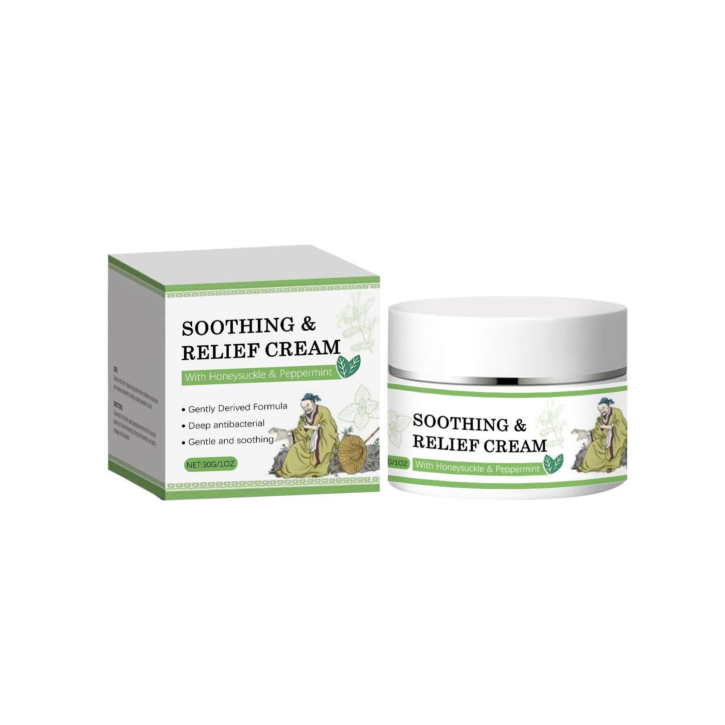Herbal Skincare Soothing Cream – Calming & Moisturizing Formula with Natural Plant Extracts