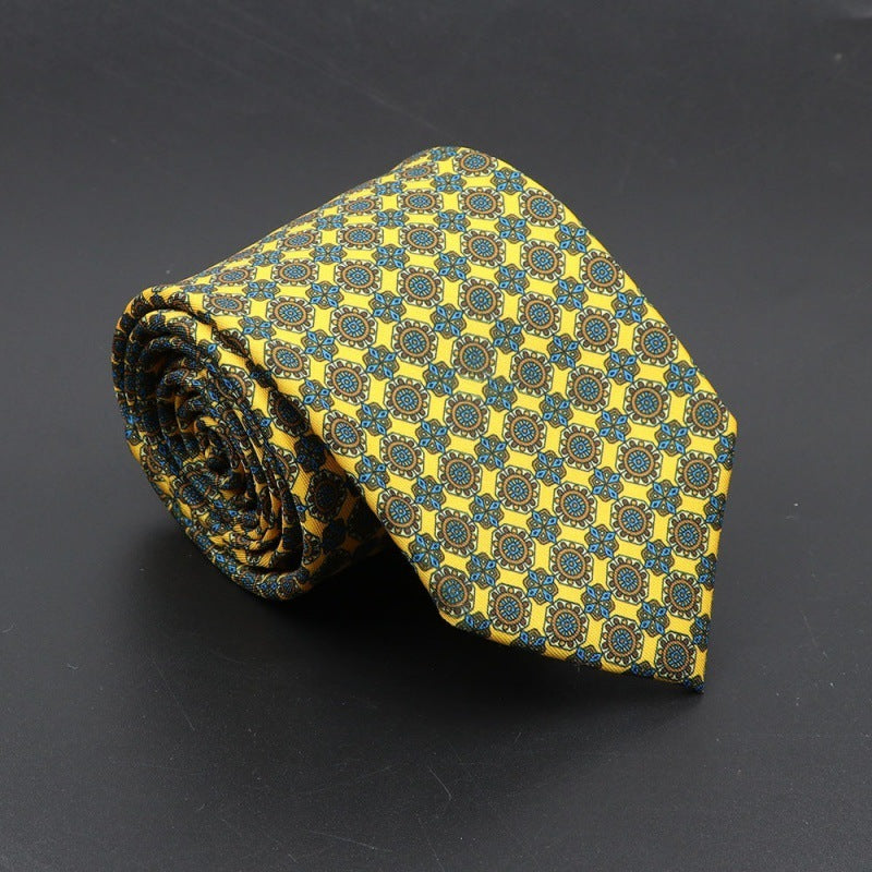 Super Soft Bohemian Silk Tie – Men’s Fashion 75mm Necktie