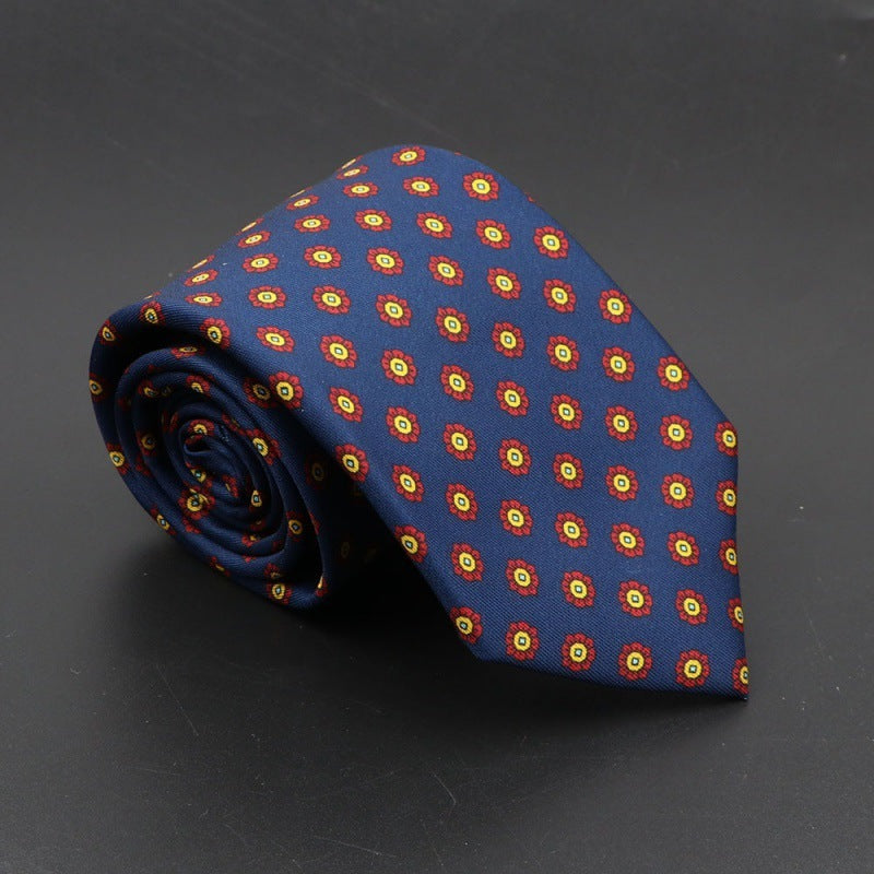 Super Soft Bohemian Silk Tie – Men’s Fashion 75mm Necktie