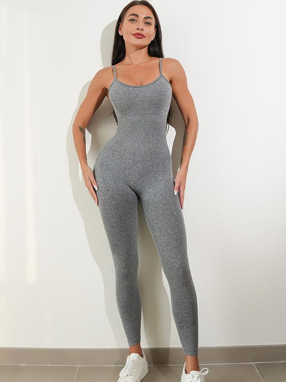 Women’s Sexy Unitard One Piece Jumpsuit – Spaghetti Strap Tummy Control Rompers Sleeveless Bodysuit