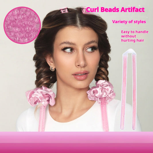 Condensate Beads Heat-Free Hair Curler 7-Piece Set – No Heat Quick Curling Kit