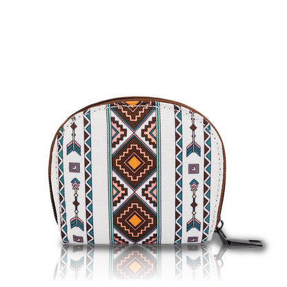 Women’s Lightweight Canvas Card Wallet – Portable Waterproof Retro Style