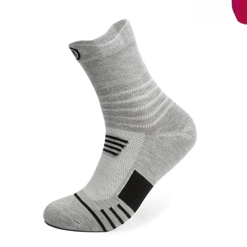 Men’s Running & Basketball Socks – Thick Towel Bottom Sweat-Absorbing Sports Stockings