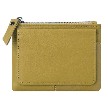 Retro Mini Genuine Leather Wallet – Multifunctional Card Holder & Storage Bag