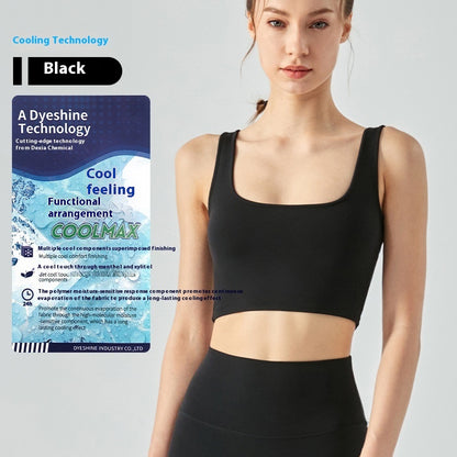 Fitness Vest with Chest Pad – Women’s Cool Touch Yoga Sports Bra