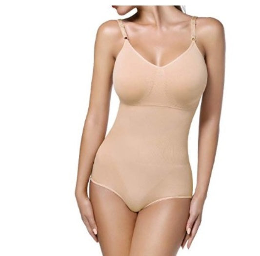 Women’s Sexy Cotton Bodysuit – Solid Color Adjustable Strap Slim Fit Spring Outfit
