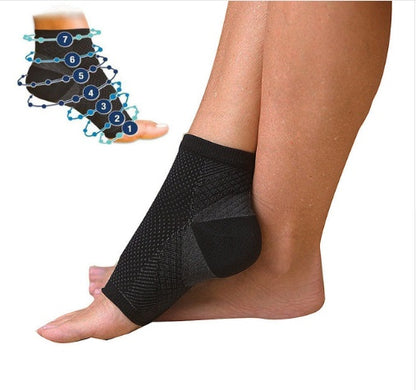 Men & Women Compression Ankle Support Socks – Anti-Fatigue Foot Sleeve for Pain Relief & Sports