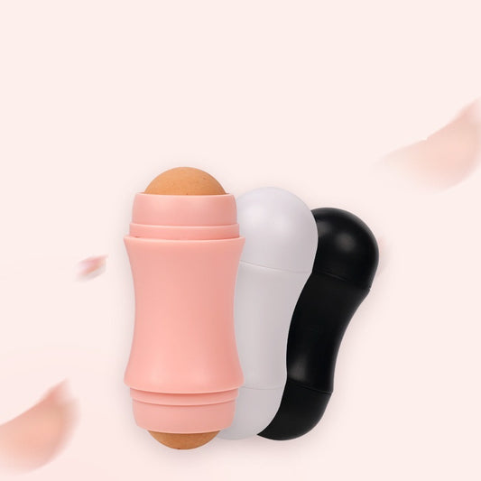 Volcanic Stone Oil Absorbing Face Massager – Pore Cleaning & Shine Control Roller