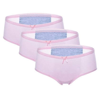 3Pcs Pack Cotton Menstrual Panties – Leakproof Period Underwear for Women