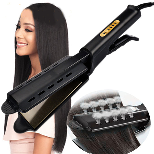 U.S. Standard Steam Hair Straightener – Non-injury Flat Iron Splint for Wet & Dry Hair
