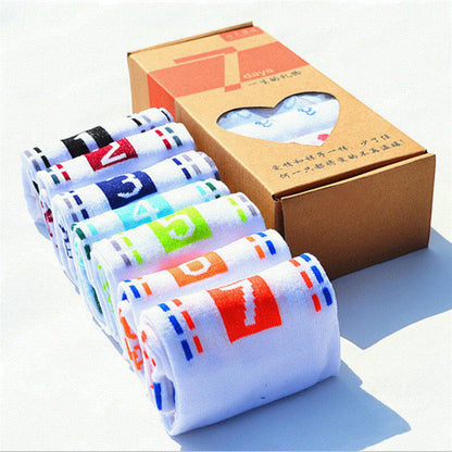 PolyCotton Star Socks – Ultra-Thin Mid-Tube Men’s Sports Socks (Spring, 7 Days Style)