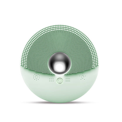 Heated Silicone Facial Cleansing Brush – Ultrasonic Vibration Face Wash Device